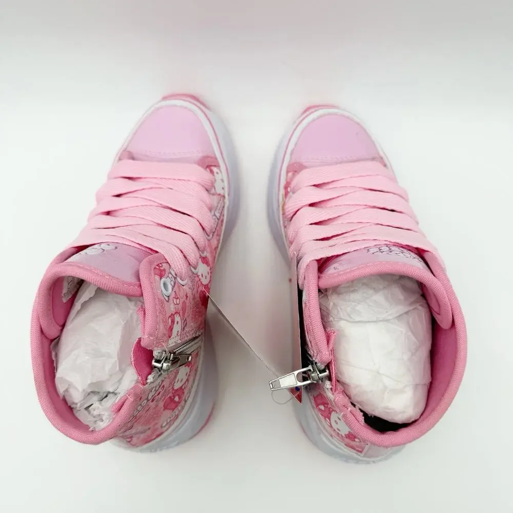 Heelys Girls Veloz Chi Hello Kitty Sneakers US 3 EU 34 Pink Canvas NIB